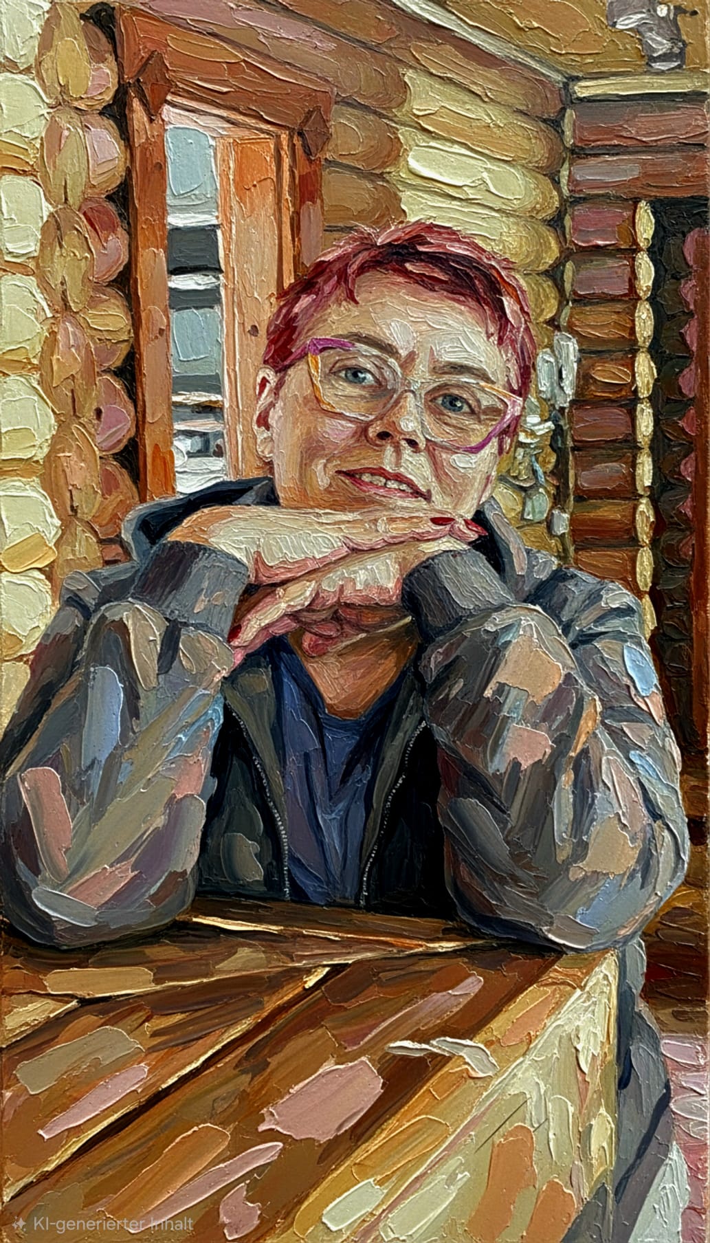 Elisabeth Fischer als KI-Portrait